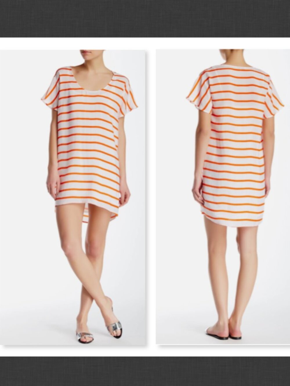 NEW $298 Rebecca Minkoff 'Audrina' Stripe Silk Dress Size 2